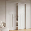 Value - DX30's Panel Shaker Door Pair - White Primed