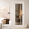 Lincoln 3 Pane Internal Door - Clear Glass - White Primed