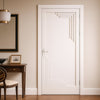 Urban Deco® Solid Wood Internal Door UK Made - Cloud White Premium Primed - Bespoke Sizes