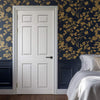 White Fire Internal Door, Smooth 6 Panel Internal Door - 1/2 Hour Rated - White Primed