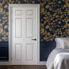 White Fire Internal Door, Smooth 6 Panel Internal Door - 1/2 Hour Rated - White Primed