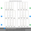 White Room Divider - Coventry White Primed Glazed Door Pair with Full Glass Sides - 2018mm High - Multiple Widths