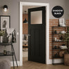 UK Made to Measure - Wilton 1930'  Interior Door - Frosted Glass - Premium Primed - 7 Colour Options