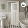 UK Made to Measure - Wilton 1930'  Interior Door - Frosted Glass - Premium Primed - 7 Colour Options