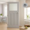 UK Made to Measure - Wilton 1930'  Interior Door - Frosted Glass - Premium Primed - 7 Colour Options