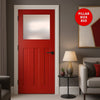 UK Made to Measure - Wilton 1930'  Interior Door - Frosted Glass - Premium Primed - 7 Colour Options
