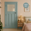 UK Made to Measure - Wilton 1930'  Interior Door - Frosted Glass - Premium Primed - 7 Colour Options
