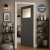 UK Made to Measure - Wilton 1930'  Interior Door - Frosted Glass - Premium Primed - 7 Colour Options