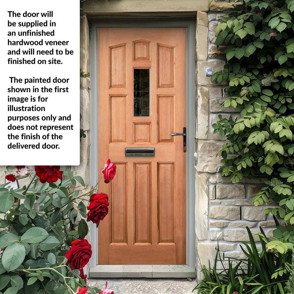 York Meranti Hardwood Wooden Front Door - Fit Your Own Glass