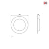 2 Pairs of Anniston 50mm Sliding Door Round Flush Pulls and 2x  Finger Pull  - Matt Black Finish