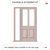 Exterior Colonial 2L 2P Front Door with Single Sidelight - Customisable: Size, Colour, Glass and Sidelight Options