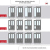 Exterior Colonial 2L 2P Front Door with Single Sidelight - Customisable: Size, Colour, Glass and Sidelight Options