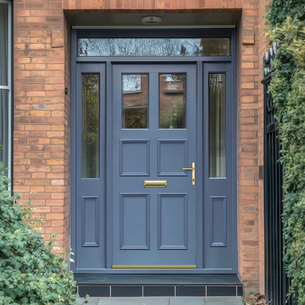 Exterior Victorian Ailsa 2L 4P Front Door with Two Sidelights & Transo