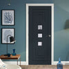 Prefinished Altino Door - Clear Glass - Choose Your Colour