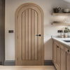 Mexicano Arched Blonde Oak Internal Door & Frame Set - Prefinished