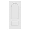 OUTLET - 750x1980mm Arched Top Lightly Grained Internal PVC Two Panel Door - repaired door