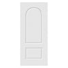 OUTLET - 750x1980mm Arched Top Lightly Grained Internal PVC Two Panel Door - repaired door
