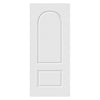 OUTLET - 750x1980mm Arched Top Lightly Grained Internal PVC Two Panel Door - repaired door