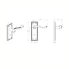 Outlet - Georgian Lever on WC Backplate Contract - Polished Brass - CBG1WC