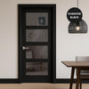 UK Made to Measure - Ashford 4L Interior Door - Tinted Glass - Premium Primed - 7 Colour Options