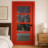UK Made to Measure - Ashford 4L Interior Door - Tinted Glass - Premium Primed - 7 Colour Options