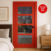 UK Made to Measure - Ashford 4L Interior Door - Tinted Glass - Premium Primed - 7 Colour Options