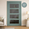 UK Made to Measure - Ashford 4L Interior Door - Tinted Glass - Premium Primed - 7 Colour Options