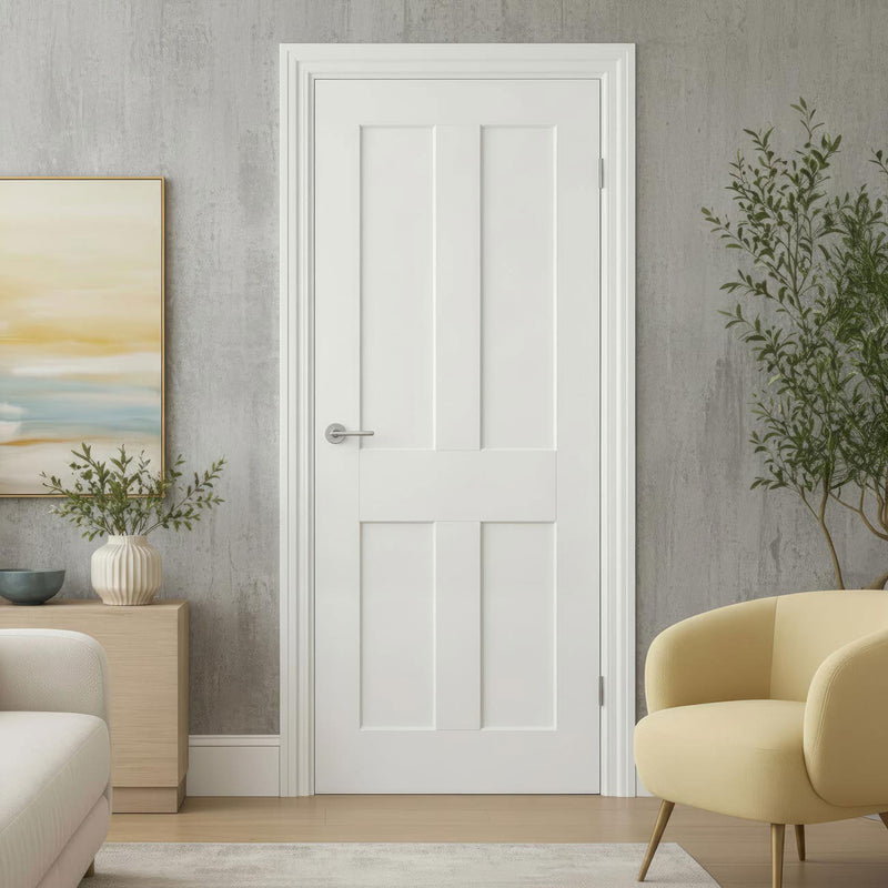 Ashford Smooth Moulded Internal Door - White Primed