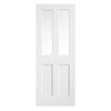 Ashford Smooth Moulded Internal Door - Clear Glass - White Primed