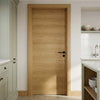 Augusta Real American White Oak Crown Cut Veneer Internal Door - Prefinished