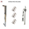 Concord 280mm Back to Back Pull Handle Pack - 3 Square Hinges - Polished Stainless Steel