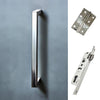 Concord 280mm Back to Back Pull Handle Pack - 3 Square Hinges - Polished Stainless Steel