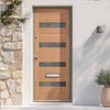 Balham Hardwood Front Door - Frosted Toughened Double Glazing
