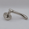 Bari Double Door Lever Handle Pack - 8 Radius Cornered Hinges - Satin Finish - Combo Handle and Accessory Pack