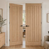 Belize Oak Internal Door Pair - Prefinished