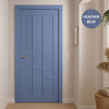 UK Made to Measure - Elston Panel Interior Door - Premium Primed - 7 Colour Options
