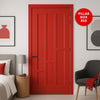 UK Made to Measure - Elston Panel Interior Door - Premium Primed - 7 Colour Options