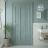 UK Made to Measure - Elston Panel Interior Door - Premium Primed - 7 Colour Options