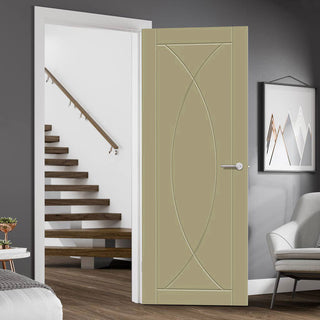 Image: Prefinished Bespoke Pesaro Flush Fire Door - Choose Your Colour