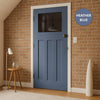 UK Made to Measure - Wilton 1930' Interior Door - Tinted Glass - Premium Primed - 7 Colour Options
