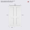 Bifold Ashford Smooth Moulded Internal Door - White Primed