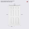 Bifold Regency Textured Moulded - White Primed