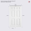 Bifold Regency Textured Moulded - White Primed