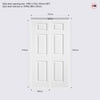 Bifold Regency Textured Moulded - White Primed
