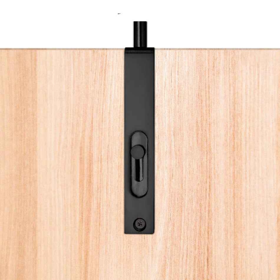 Edison Flush Bolt Matt Black Finish - 21x101mm