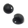 Orb Oval Floor Mounted Door Stop - Matt Black