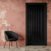 Samantha Black Grained Internal PVC Door