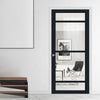 Malvan 4 Pane Solid Wood Internal Door UK Made DD6414G Clear Glass - Eco-Urban - Colour Options