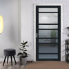 Metropolitan 7 Pane Solid Wood Internal Door UK Made DD6405G Clear Glass - Eco-Urban - Colour Options