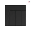 JB Kind Cottage Black Internal Door - Black Matt Finish - 1/2 Hour Fire Rated - Prefinished